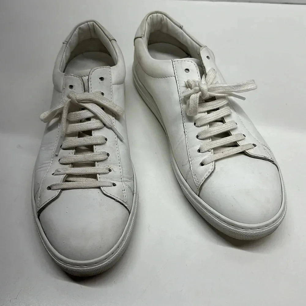 Oliver Cabell Low Top 1 Sneakers Shoes Lace Up Leather Sneaker White Women's 7 - Picture 2 of 11